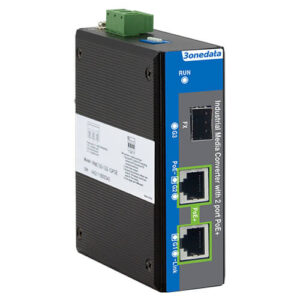 IPMC100-1GS-2GPOE | Bộ Chuyển Đổi Quang Điện Công Nghiệp PoE, 2x1G PoE, 1x1G SFP