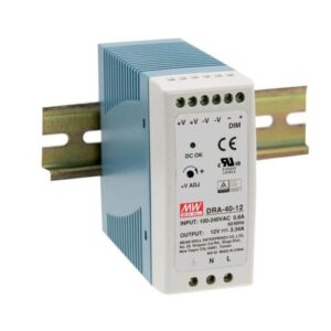 DRA-40-12 | Nguồn Din Rail DRA Series Meanwell 12V 3.34A 40.08W